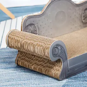 नालीदार कागज सोफा आकार कैट स्क्रैच बोर्ड की फैक्टरी प्रत्यक्ष बिक्री