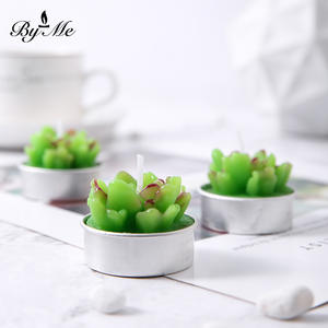 Hermosas Velas Artesanales Creativas, con Forma de Suculenta y Cactus, Velas Ecológicas sin Humo - Product Image 3