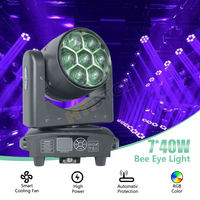 LED Mini 7x40W RGBW Moving Head Light Farbmischung Zoom Pixel Wash RDM Bühnenbeleuchtung für DJ Club Party Konzert Event Show