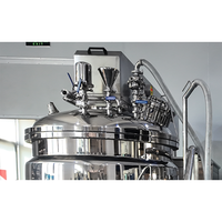 Machine de mélange cosmétique, émulsifiant sous vide à cisaillement élevé pour le mélange de liquides, mélangeur cosmétique en acier inoxydable, fabricant