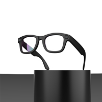 Lunettes Sans Fil IA avec Caméra, Batterie 220mAh, 10 Heures d'Autonomie, Prise en Charge de 165 Langues, Traduction et Mémoire 32Go