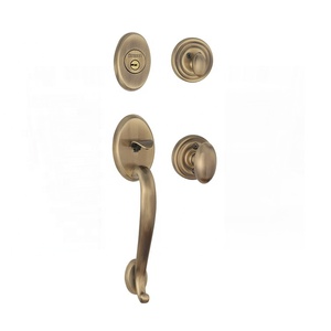 Serrure de porte de luxe de style européen en or pur 24 carats pour chambre, villa, hôtel, salle de réunion - Product Image 4