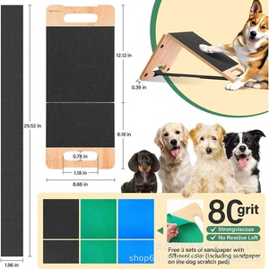 Griffoir à ongles en bois pour chien, lime à ongles pour chien, grattoir à ongles, planche à ongles pliable et réglable en hauteur pour animaux de compagnie - Product Image 4