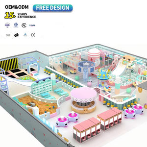 Ensemble de terrain de jeu intérieur commercial personnalisé pour enfants Naughty Indoor Castle Équipement de jeu Police Hospital School Role Play House - Product Image 1