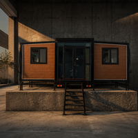 Maison extensible de 20 pieds (37 m²) à structure en acier, fabrication directe d'usine, maison préfabriquée en conteneur avec chambre, cuisine et salle de bain