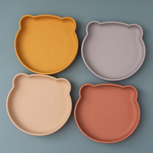Plato de Silicona Personalizado Libre de BPA, Plato Dividido de Grado Alimenticio, Set de Alimentación para Bebés, Plato para Niños Pequeños - Product Image 3