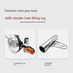 Guangzhou Huachang accesorios coche eléctrico triciclo Prince faro lámpara soporte Acero inoxidable choque motocicleta cuerpo Systema - Product Image 2