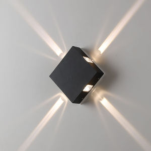 Applique murale étoile croisée, motif rayon lumineux, thème galerie, vestibule, efficacité lumineuse, effet lumineux, lampe murale - Product Image 4