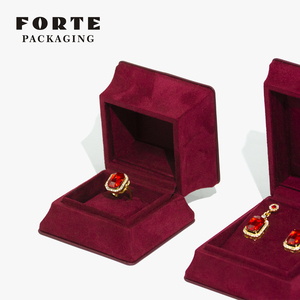 FORTE Luxury Custom <b>Name</b> Engraved Engagement Gift for Earrings Necklaces Pendants Pu Leather Jewelry Organiser Box - Product Image 3