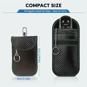 Bolsa de Protección Electromagnética para Llaves con Cubierta de PU para Bloquear Todas las Señales de Radiofrecuencia de las Llaves del Coche - Product Image 3