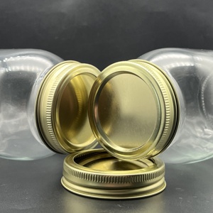 70mmステンレス鋼メイソンジャー蓋広口キャニングクラウンキャップこぼれないボトルシール耐錆性スクリューリング - Product Image 2