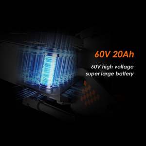 Trottinette électrique Kukirin G4 11 pouces, moteur 2000 W, batterie 60V 20Ah, <span class=keywords><strong>autonomie</strong></span> 75 km, pour le <span class=keywords><strong>travail</strong></span>, les trajets courts, tout-terrain - Product Image 2