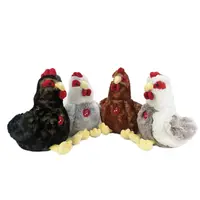 Brinquedo de pelúcia de galinha em 3d, enfeites de galinha para presente, brinquedos de pelúcia da vida real