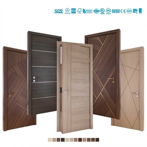 Portes intérieures modernes en bois massif style anglais insonorisées 35 36 40dB pour appartement, hôtel, maison - Product Image 5