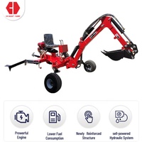 Offre Spéciale ferme chine autopropulsé 3 points 9hp 15hp petit atv remorquage pelle prix nouvelle essence mini pelleteuse remorquable pour tracteur