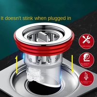 Siphon de sol universel anti-odeur et anti-insectes au design moderne, filtre de vidange pour salle de bain et toilettes