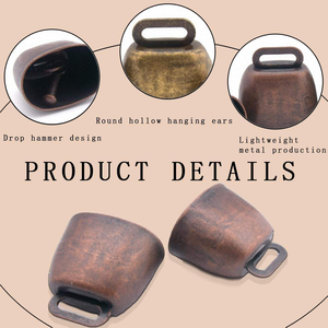 Campanelli per bestiame in bronzo, per cavalli, pecore e capre, in ferro ispessito, accessori portatili per l'allevamento - Product Image 3