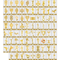 Trofeos Medallas Placas Resina Artesanía Moldes Estatuas Escultura Encantos Decoración Fútbol Trophi Resina personalizada Premio Trofeo Premio