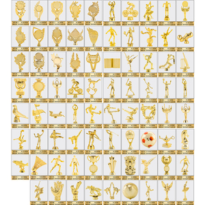 Trophies Huy Chương Mảng Nhựa Thủ Công Khuôn Tượng Điêu Khắc Charms Trang Trí Nội Thất Bóng Đá Bóng Đá Trophi Tùy Chỉnh Nhựa Giải Thưởng Trophy Giải Thưởng - Product Image 6