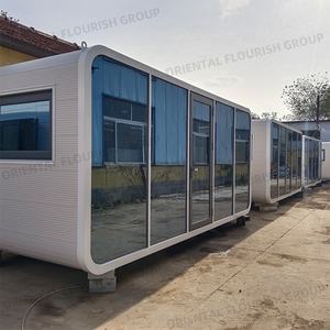 Vente Cabini Maison Fourniture Personnalisé Eco Préfabriqué 2 Modulaire Pod House <span class=keywords><strong>Airbnb</strong></span> Cottage Apple Cabane Maison pour Resort <span class=keywords><strong>de</strong></span> luxe - Product Image 2