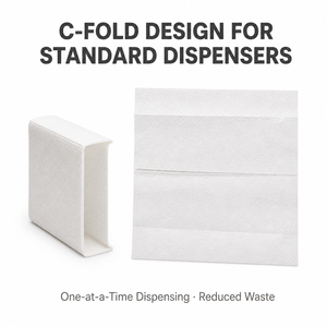 Papier toilette Signature C-Fold, 200 feuilles, standard, doux, en pâte recyclée, forte absorption d'eau, Bac Ninh - Product Image 6