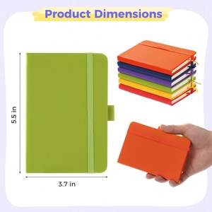 Customizable Portable A6 Notebook Suitable for Both Adults and Students Multiple Colors Styles Available with Bookmark Loop - Product Image 2