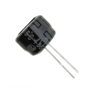 Manufacturer Channel ECE-A1EKS101 CAP ALUM 100UF 20% 25V RADIAL TH 100 uF Through Hole <b>Capacitor</b> - Product Image 1