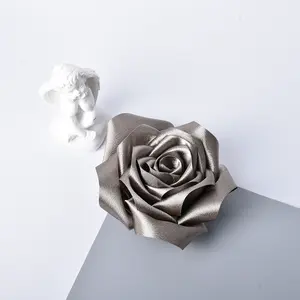 Hot Sale 10cm High Satin Phantom Rose Cloth Handmade Jewelry Accessories And Findings Components For Europe The United States