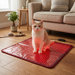 Manteau de thérapie par lumière rouge pour <span class=keywords><strong>chien</strong></span>, portable, avec dispositif de minuterie intégré, batterie intégrée et télécommande pour le <span class=keywords><strong>traitement</strong></span> médical des chats et des chiens - Product Image 2
