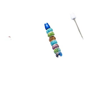 Stylo pompon personnalisé à perles - 28 couleurs, stylos à bille duveteux pour loisirs créatifs et fournitures de bureau, cadeaux - Product Image 2