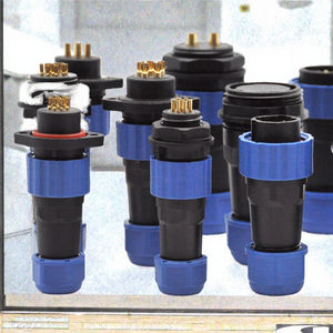 מחבר שקע זכר ונקבה מסדרת SD28 להרכבה על פאנל, 2 3 4 5 6 7 8 9 10 12 14 16 19 22 24 26 פינים, עמיד למים בתקן IP68 - Product Image 3