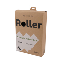 Cintre personnalisé en papier kraft pliant rouleau de peinture boîte d'emballage logo d'impression