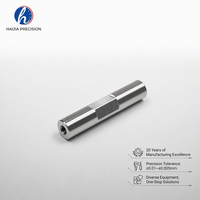 Pièces de quincaillerie en acier inoxydable de précision CNC de marque HJ personnalisées, embout, écrou de blocage fendu, trou fileté, usinage de support optique