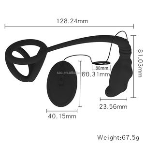 SacKnove हीटिंग सिलिकॉन रिमोट मूत्रमार्ग मुर्गा अंगूठी गुदा पिछवाड़े 10 मोड हिल मालिश पुरुष घर मालिश प्रोस्टेट खिलौने - Product Image 5