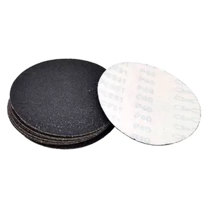5 "पीएसए काले सिलिकॉन कार्बाइड दौर घर्षण चिपकने वाला sandpaper sanding डिस्क संगमरमर के लिए