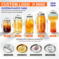 Pot en plastique de qualité alimentaire avec couvercle coloré hermétique, conteneur transparent en PET, design premium pour 32oz 8oz 10oz 12oz 16oz 350ml 500ml