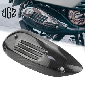 Silenciador de tubo de <span class=keywords><strong>escape</strong></span> de fibra de carbono Real <span class=keywords><strong>para</strong></span> motocicleta, protector térmico de aislamiento <span class=keywords><strong>para</strong></span> <span class=keywords><strong>VESPA</strong></span> GTS <span class=keywords><strong>200</strong></span> 250 300 2013-2020 - Product Image 1