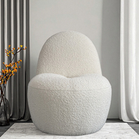 Fauteuil inclinable et extensible moderne en lin, avec cadre en bois massif, idéal pour salle à manger, salon ou école