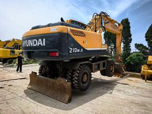 Ready to Ship HYUNDAI 210W-7 210W-9 Wheel Excavator 21 Tons Second Hand Original Korean Excavator in stock - Product Image 3
