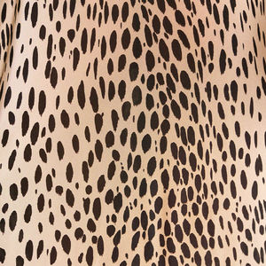 Abiti Lunghi Estivi Casual di Alta Qualità Personalizzati, Eleganti Vestiti da Sera in Raso a <span class=keywords><strong>Maniche</strong></span> <span class=keywords><strong>Lunghe</strong></span> con Stampa a <span class=keywords><strong>Pois</strong></span> o Leopardata per Donne - Product Image 4