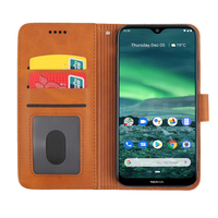 Coque de téléphone portable en cuir, étui à rabat, en cuir, pour Nokia 2.3 7.2 6.2 3.1A 3.1C 2.2 3.2 9 Pureview X71 8.1Plus 4.2 1Plus