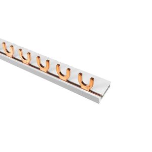 מסוף חשמלי 1p 63a מזלג מבודד סוג u סוג u u מסרק נחושת מסרק עבור מפסק <span class=keywords><strong>mcb</strong></span> - Product Image 3