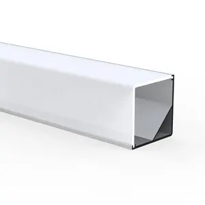 Aluminum Strip Light LED Profile 45 Degree Corner Diffuser OEM V Shaped Extrusion LED Channel/