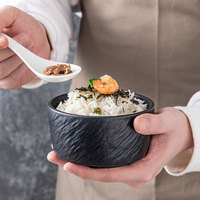 Bol à nouilles en céramique de haute qualité, style japonais mignon, couleur sous glaçure, compatible micro-ondes, pour usage domestique et hôtelier