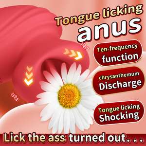 Juguete Sexual Anal Impermeable para Adultos, Estimulador de Clítoris y Pezones con Vibrador, Lengua que Lame y Chupa, Sensación Realista - Product Image 1