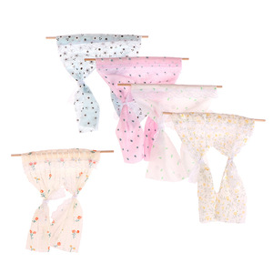 Cortinas en Miniatura para Casa de Muñecas, Modelo Daisy, Cortinas de Encaje con Borde de Algodón, Accesorios de Decoración para el Hogar, Jugueteria - Product Image 5
