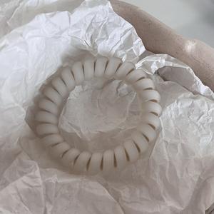 ربطات شعر حلزونية زرقاء لطيفة أربطة شعر بلاستيكية مرنة للفتيات إكسسوارات شعر جميلة وأنيقة - Product Image 6