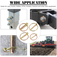 High Click Lock Pin Fastener with Carbon Steel Clip Linch & Lynch Pins Round Head Bright Finish for Carton Packing