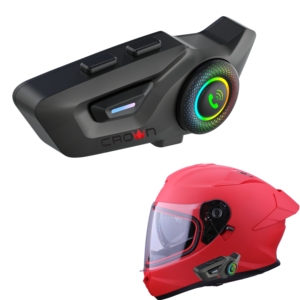 New 100% Waterproof BT5.3 HiFi Music&amp; FM Radio Motorcycle Helmet <strong>Intercom</strong> for Riding Intercomunicador Para <strong>Moto</strong> - Product Image 1