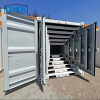 Conteneur de stockage portable modulaire en acier Corten, design emboîtable, 10' 9' 8' 7' 6' 5' 4', pour transport maritime ISO, petit format